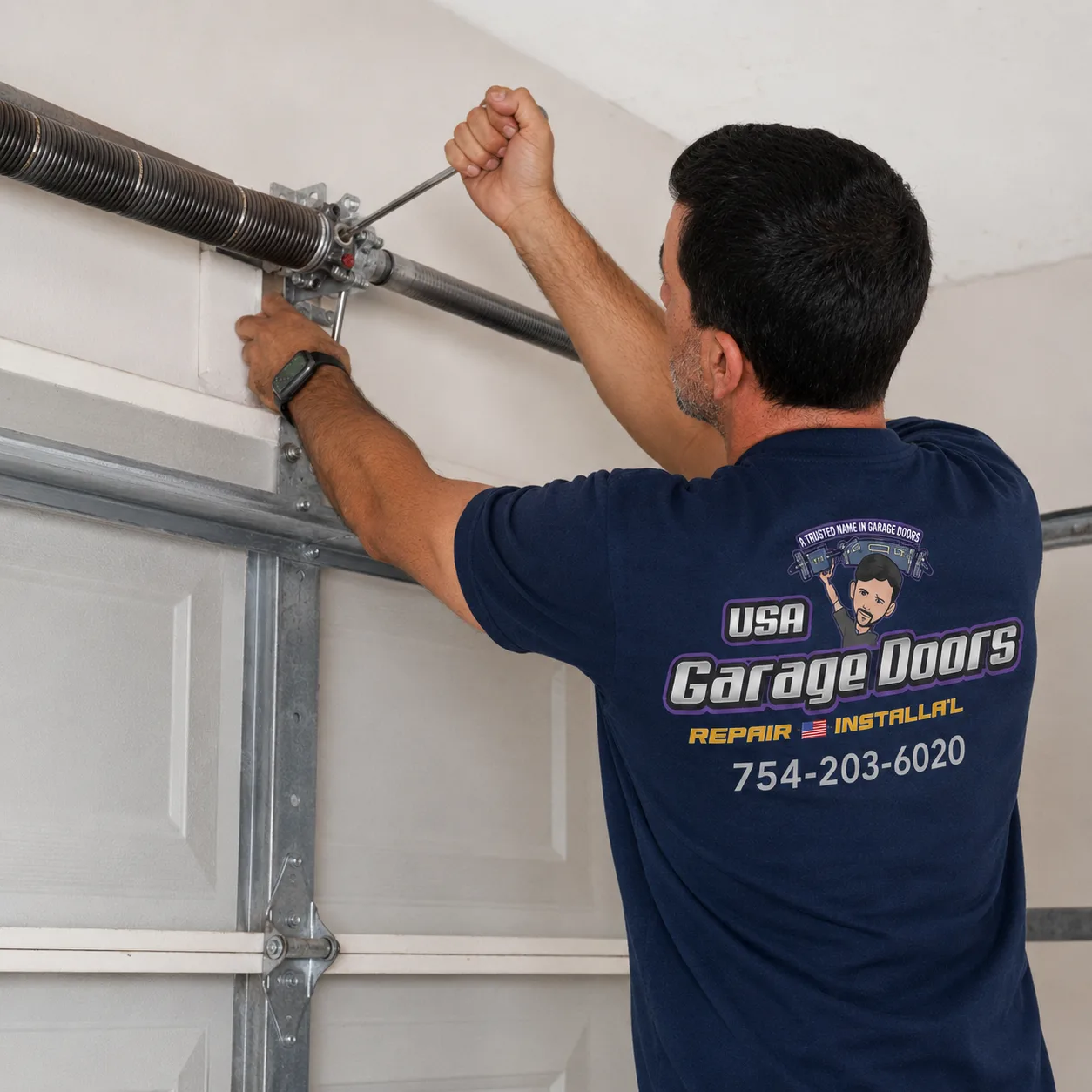 Garage Door Broken Spring Replacement